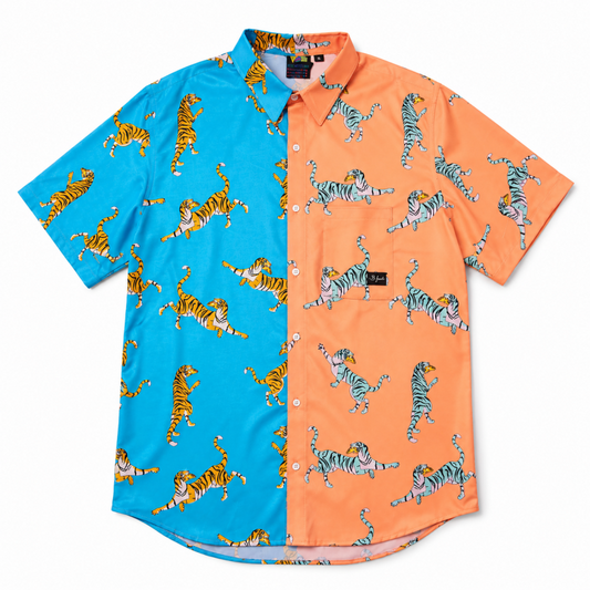B Fresh Gear Pizza Tiger ストレッチ 半袖シャツ