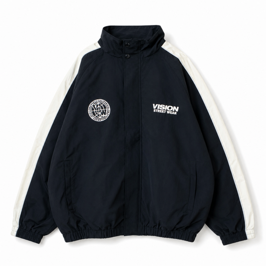 VISION STREET WEAR リフレクターナイロンジャケット BLACK