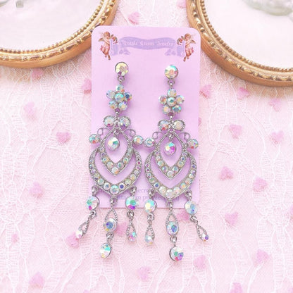 Purple Cream P557 ビジュー ピアス