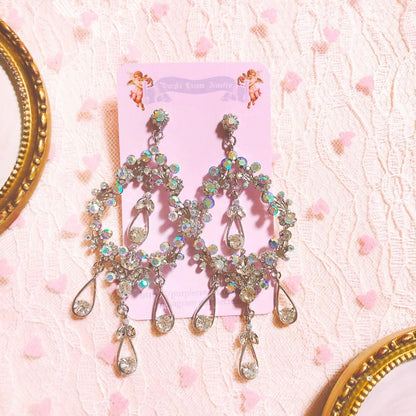 Purple Cream P621 ビジュー ピアス