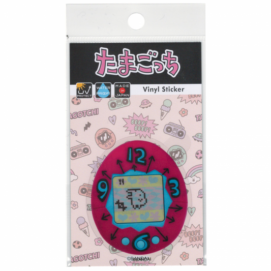 たまごっち クリアステッカー たまごっち ピンク ゲーム グッズ コレクション キャラクター TMGC014
