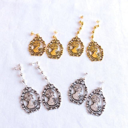 XTS カメオ ピアス