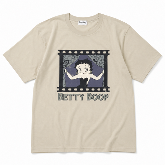 BETTY BOOP フィルム ベティちゃん プリント Tシャツ IVORY