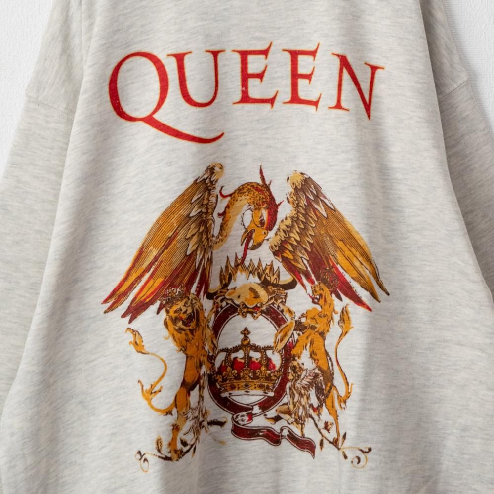 QUEEN ロゴプリント スウェットトップ KINARI WHITE