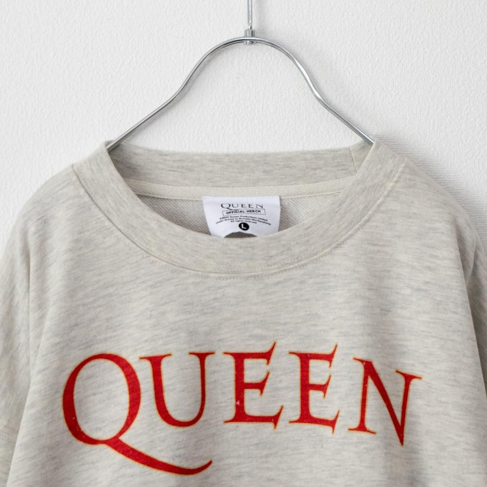 QUEEN ロゴプリント スウェットトップ KINARI WHITE