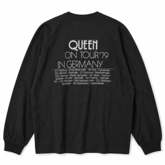 QUEEN フォトプリント ラグラン ロンT CHARCOAL