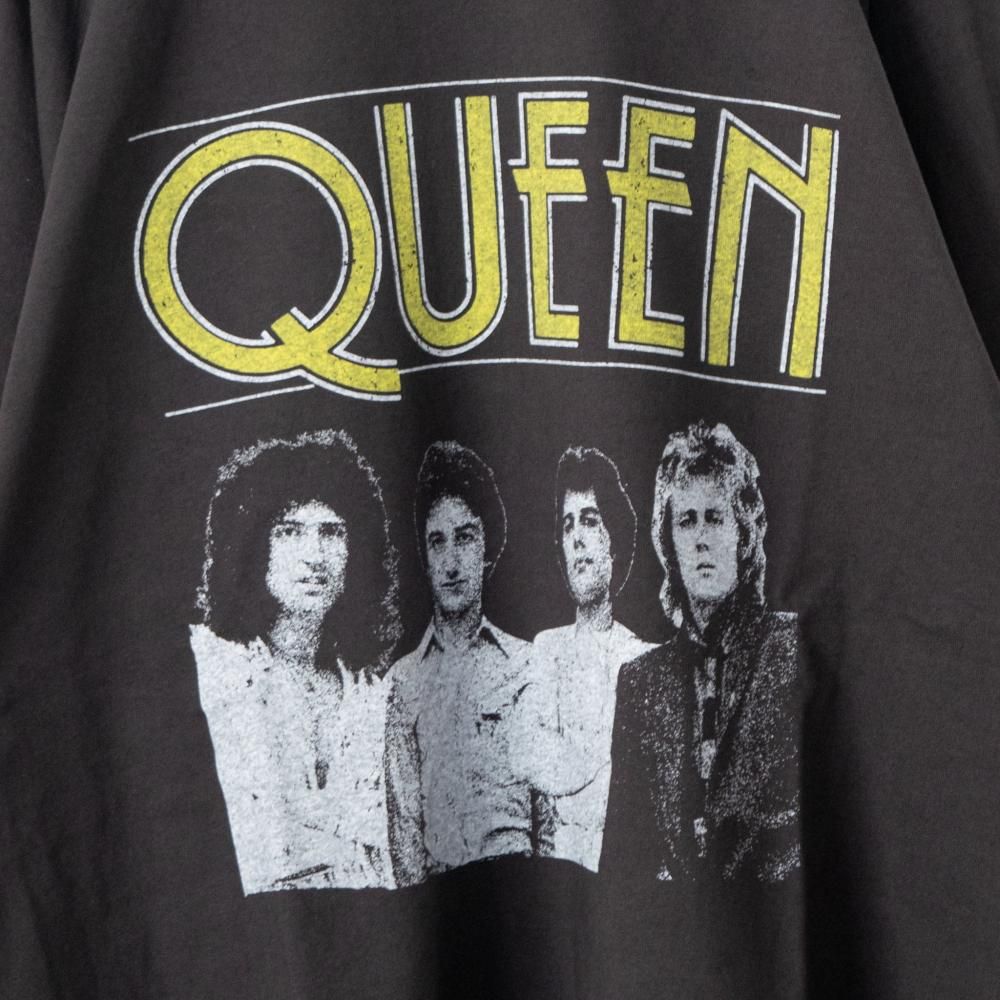 QUEEN フォトプリント ラグラン ロンT CHARCOAL