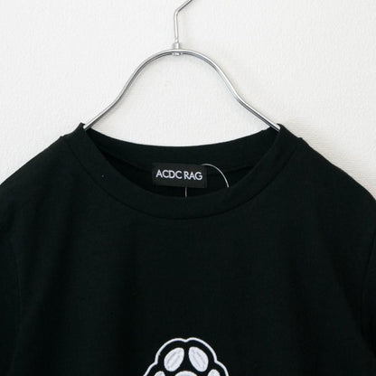 ACDC RAG  chaaaos カオス チビTシャツ BLACK/WHITE