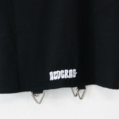 ACDC RAG  chaaaos カオス チビTシャツ BLACK/WHITE