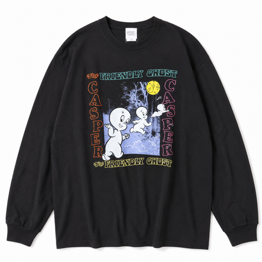 キャスパー 長袖Tシャツ ロンT フレンドリー BLACK UNO1178