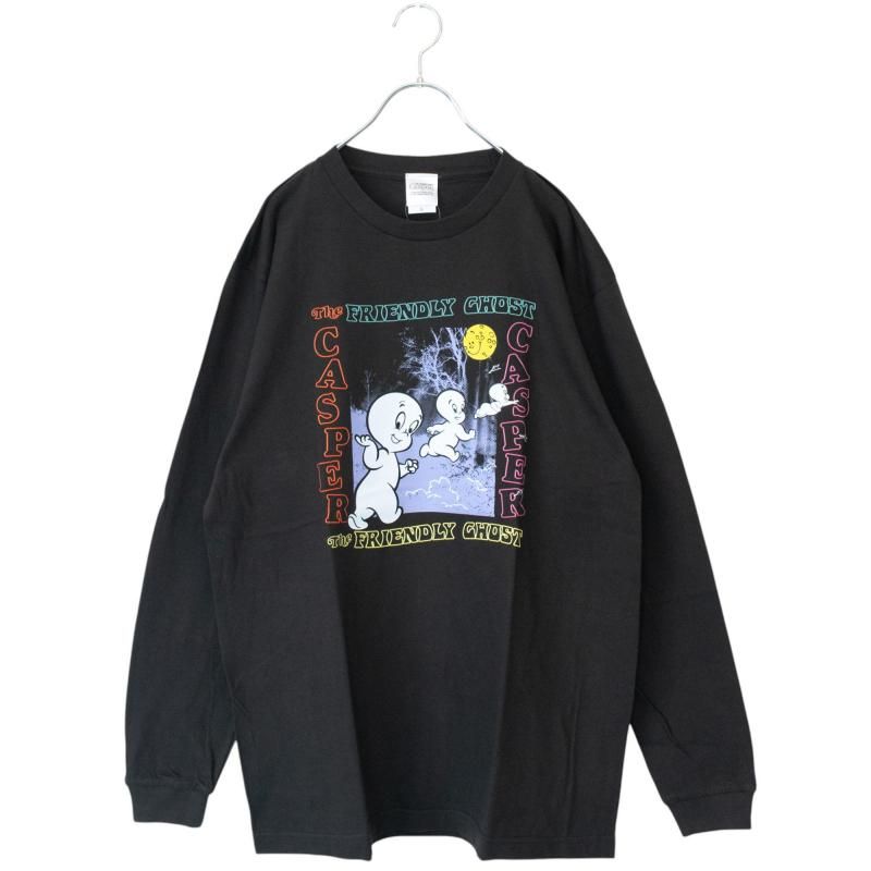 キャスパー 長袖Tシャツ ロンT フレンドリー BLACK UNO1178
