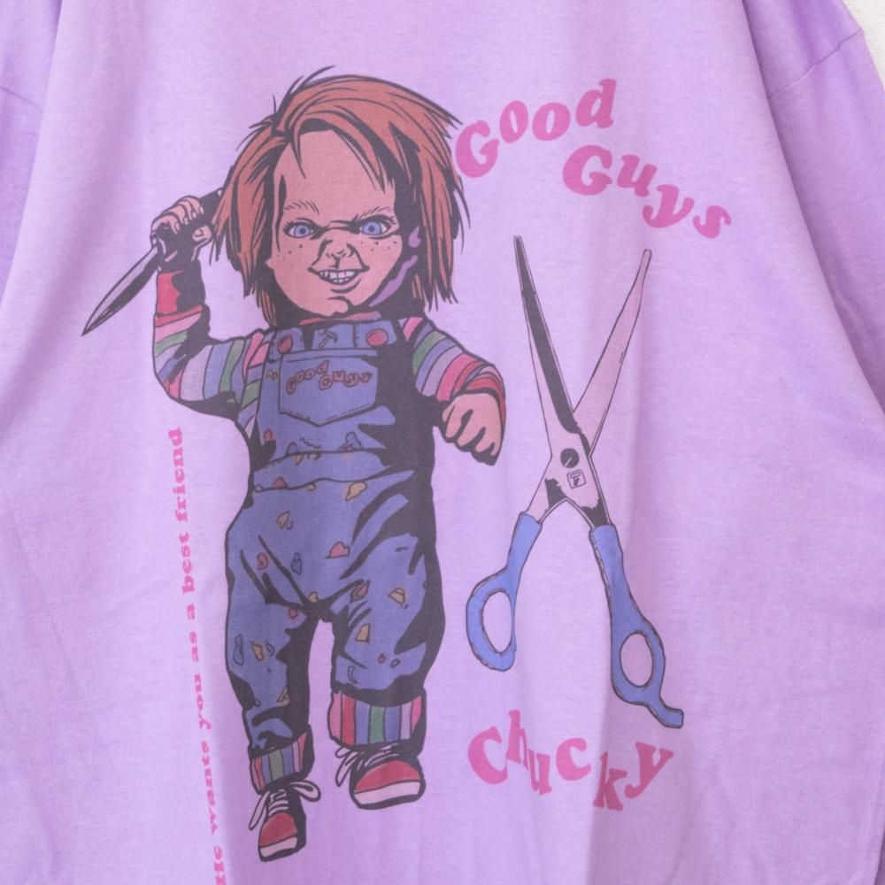 CHUCKY チャッキー 長袖Tシャツ ロンT シザー PURPLE UNO1186
