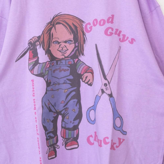 CHUCKY チャッキー 長袖Tシャツ ロンT シザー PURPLE UNO1186