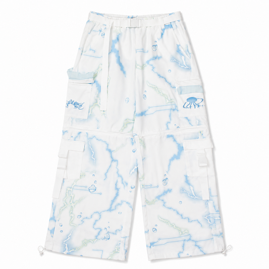 ACDC RAG クラゲサイバー ジッパーセパレート ロングパンツ BLUE WHITE