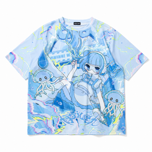 ACDC RAG クラゲサイバー BIG Tシャツ BLUE