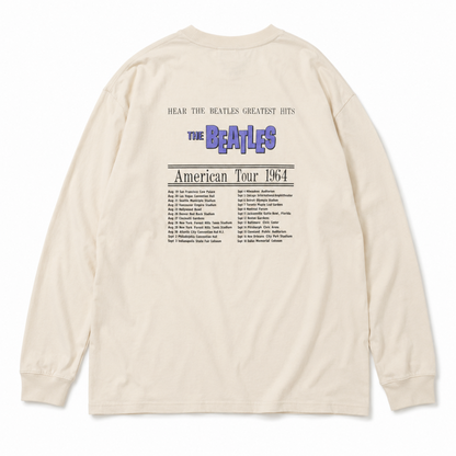 THE BEATLES ビートルズ サークルフォト ロンT WHITE