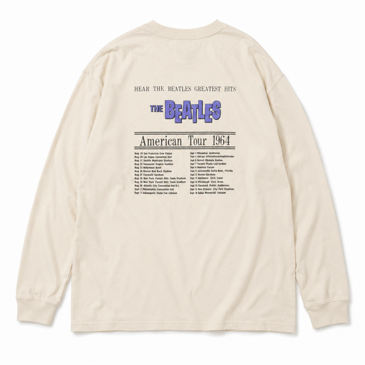 THE BEATLES ビートルズ サークルフォト ロンT WHITE