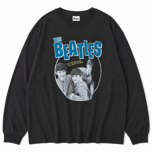 THE BEATLES ビートルズ サークルフォト ロンT CHARCOAL