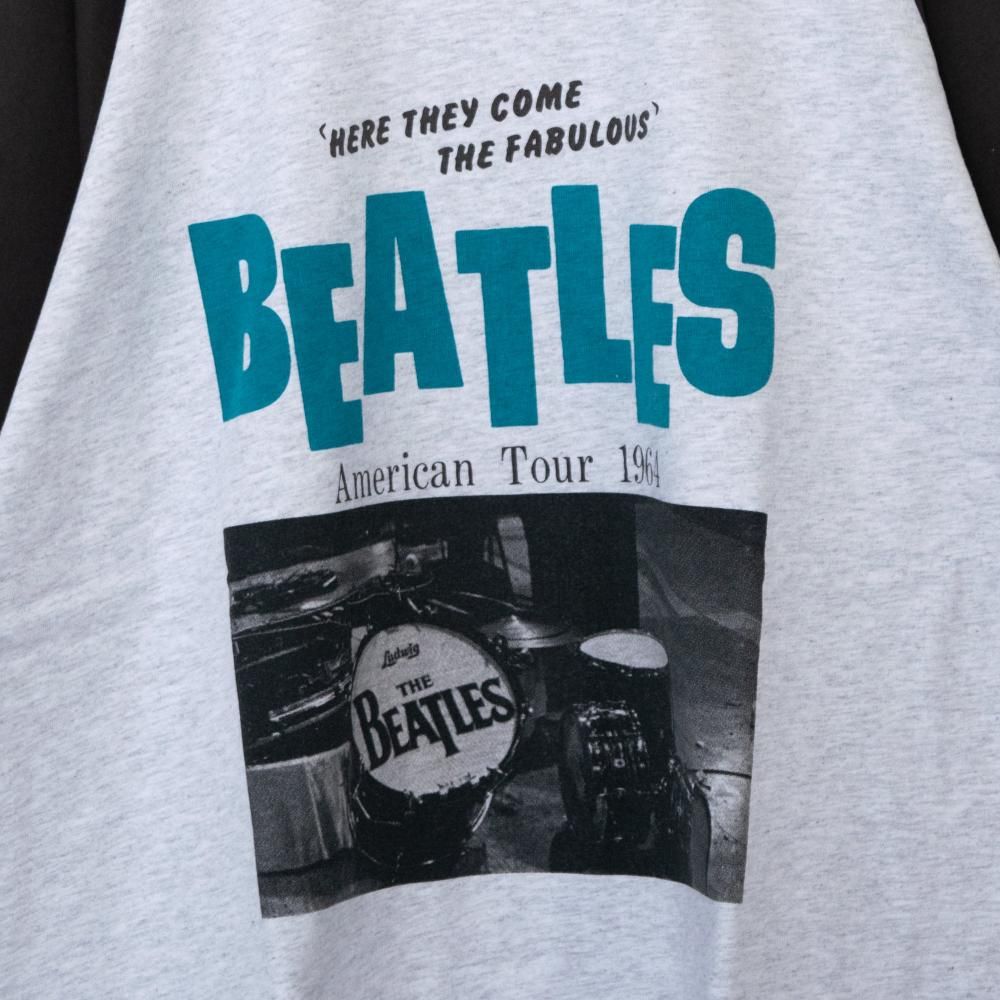 THE BEATLES ビートルズ フォト ラグラン ロンT B