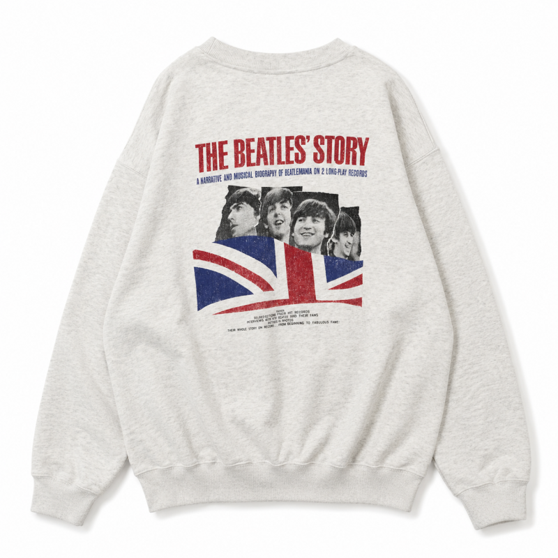 THE BEATLES ビートルズ ユニオンジャック スウェット WHITE