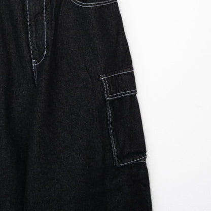 VISION STREET WEAR SKATER PANTS ワイドデニムパンツ BLACK