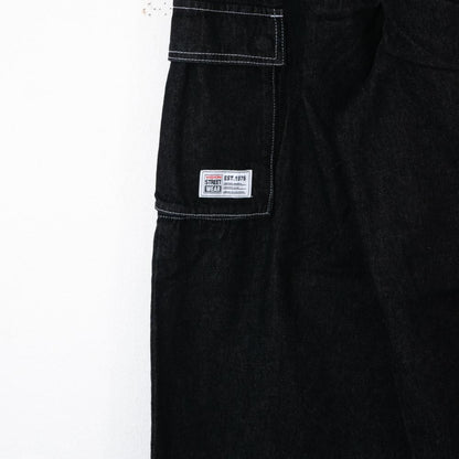 VISION STREET WEAR SKATER PANTS ワイドデニムパンツ BLACK