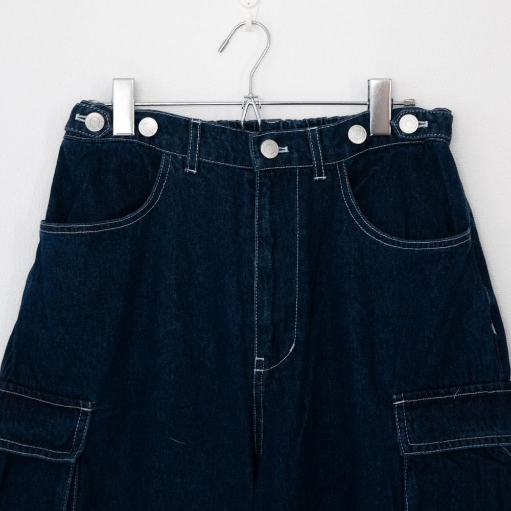 VISION STREET WEAR SKATER PANTS ワイドデニムパンツ NAVY