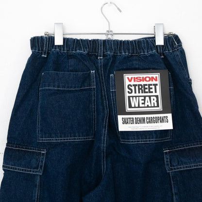 VISION STREET WEAR SKATER PANTS ワイドデニムパンツ NAVY
