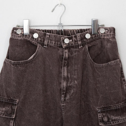 VISION STREET WEAR SKATER PANTS ワイドデニムパンツ BROWN