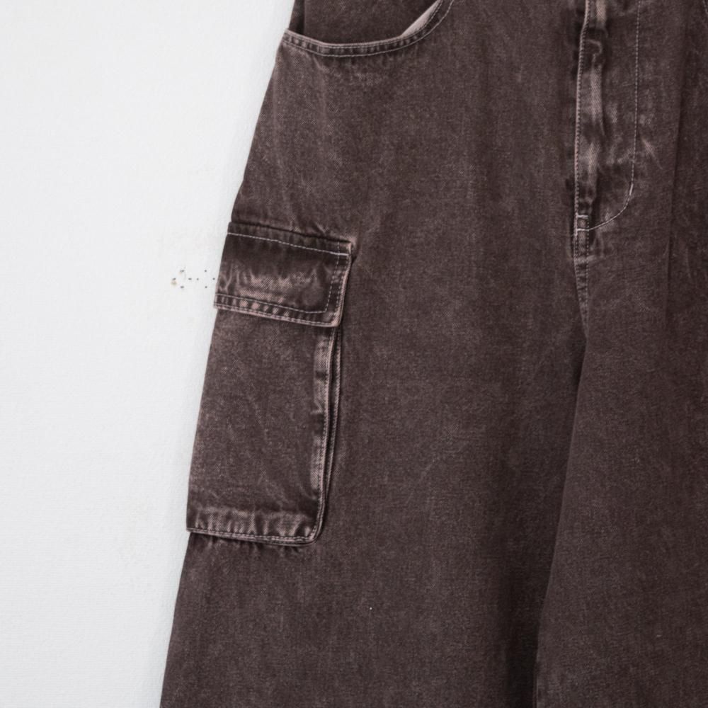 VISION STREET WEAR SKATER PANTS ワイドデニムパンツ BROWN