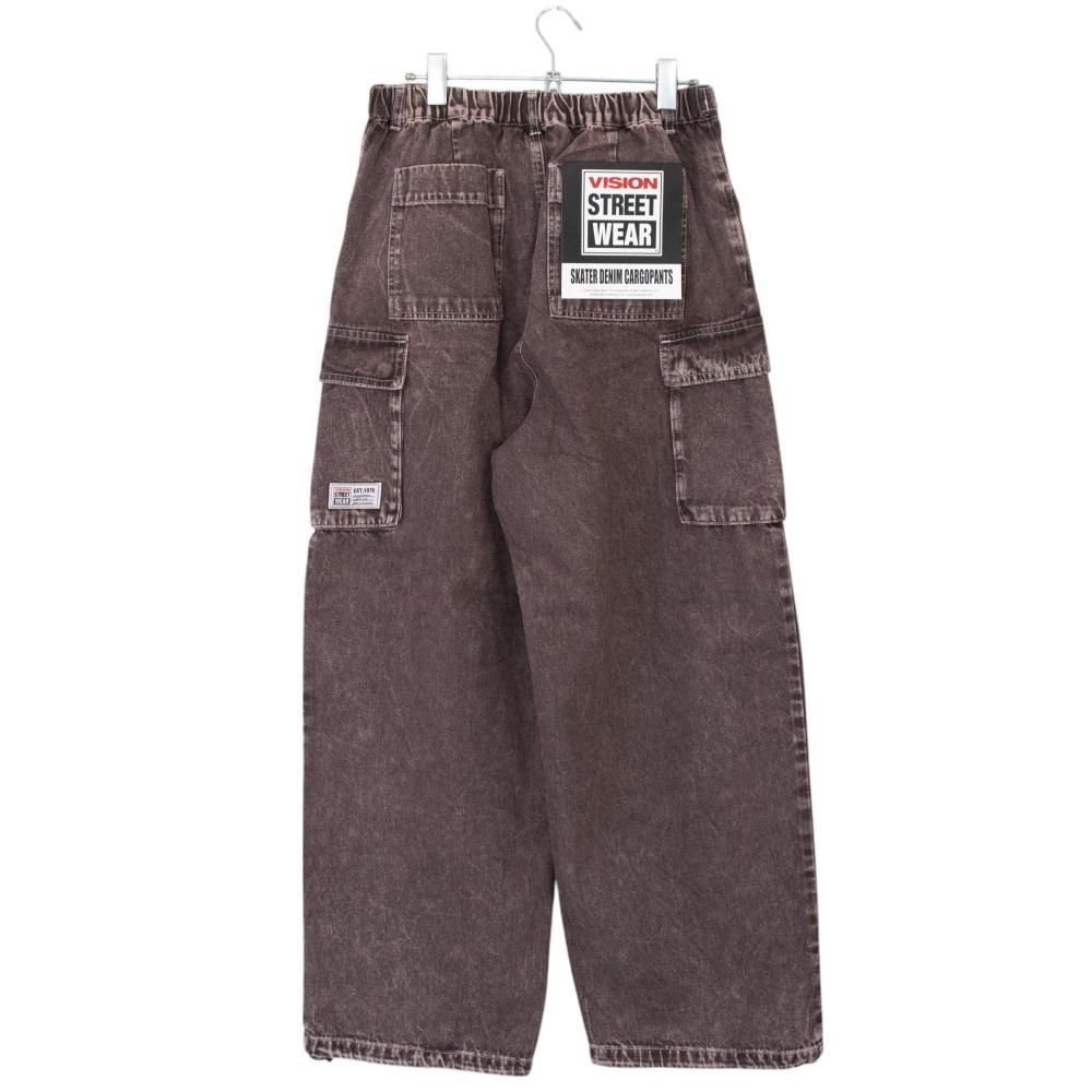 VISION STREET WEAR SKATER PANTS ワイドデニムパンツ BROWN