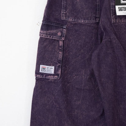 VISION STREET WEAR SKATER PANTS ワイドデニムパンツ PURPLE