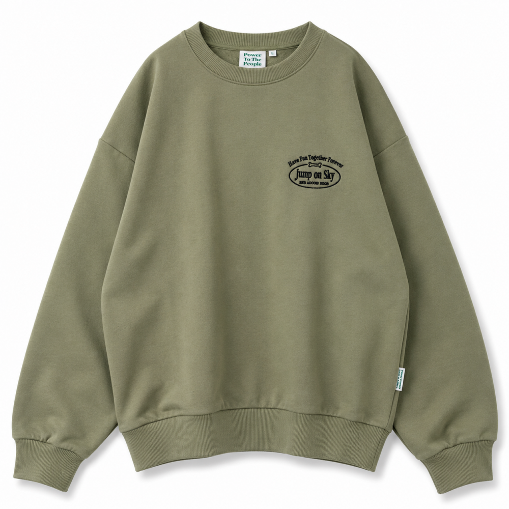 フライング DOG スウェットトップ GREEN