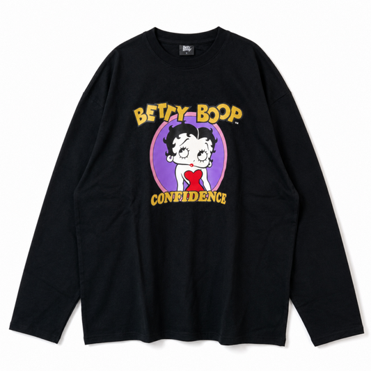 BETTY BOOP ベティちゃん ロンT BLACK