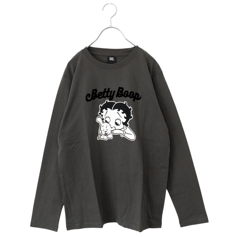 BETTY BOOP ベティちゃん ロンT GREEN