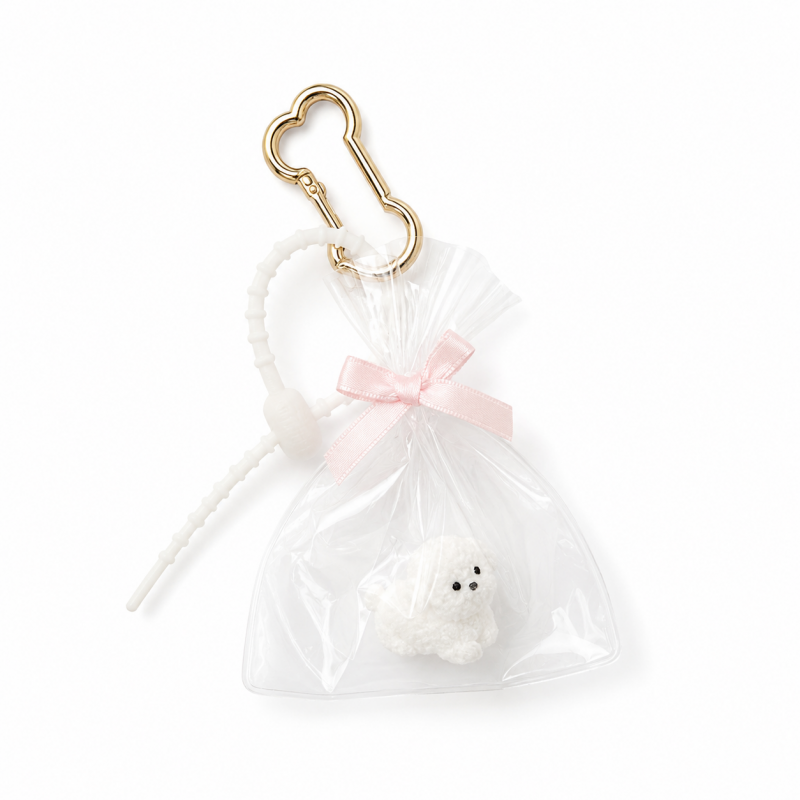DOG IN THE BAG 犬 キーホルダー