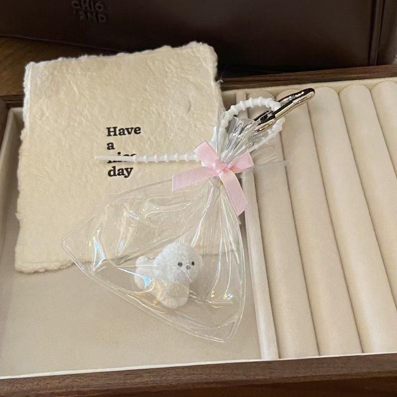 DOG IN THE BAG 犬 キーホルダー