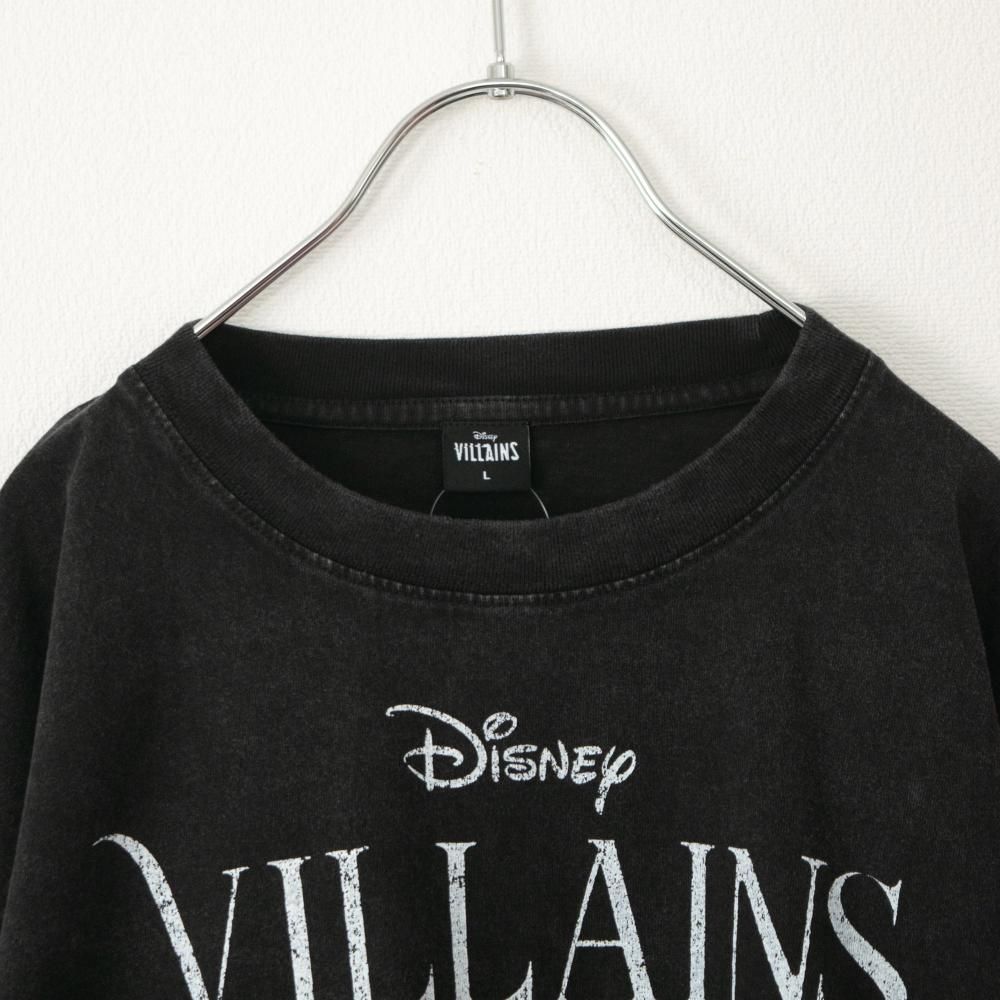 Disney ディズニー ヴィランズ ツアーデザイン ロンT BLACK