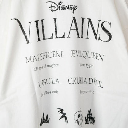 Disney ディズニー ヴィランズ ツアーデザイン ロンT WHITE