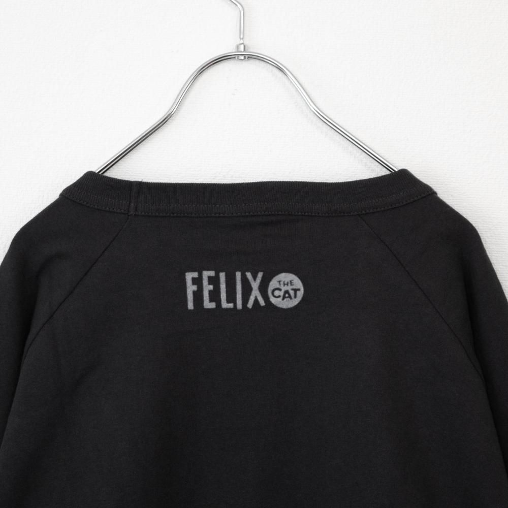 FELIX THE CAT ラグラン フロッキー ロンT CHARCOAL