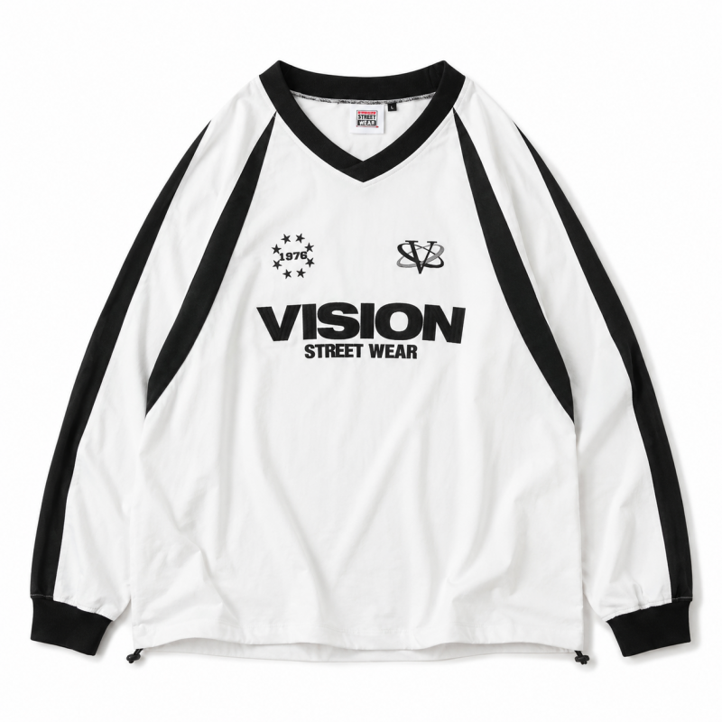 VISION STREET WEAR ナイロンプルオーバー WHITE