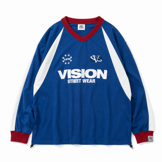VISION STREET WEAR ナイロンプルオーバー BLUE