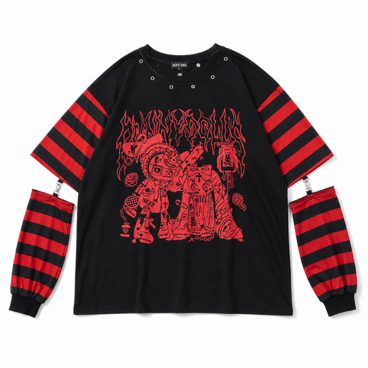 ACDC RAG PUNKYバニー ロンT RED