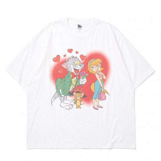 トムとジェリー Tシャツ ラブ WB2333 WHITE