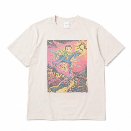 BETTY BOOP ベティちゃん Tシャツ ユニコーン BT1102 BEIGE