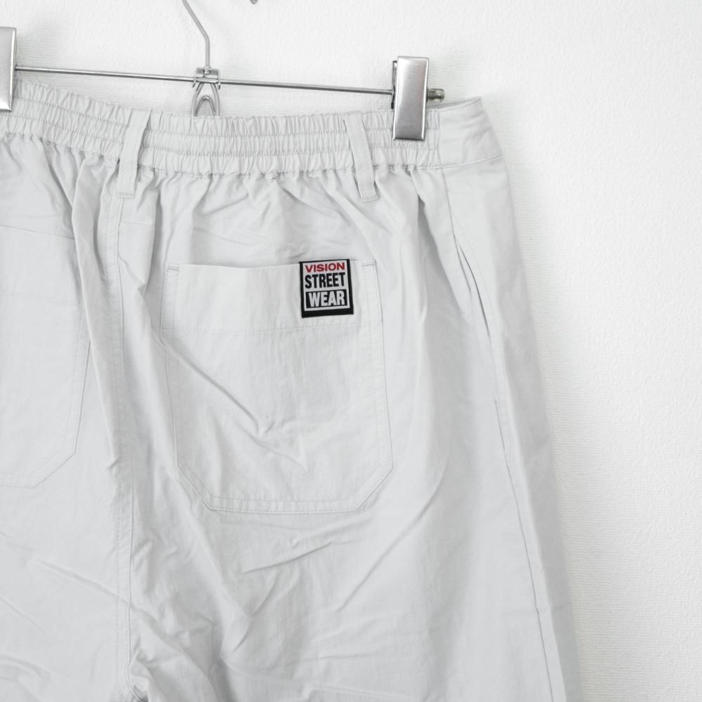 VISION STREET WEAR ナイロンウェーブ切替パンツ WHITE