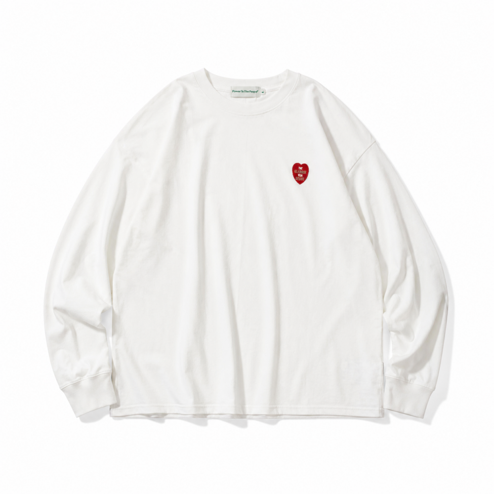 ハート CAT ロンT WHITE
