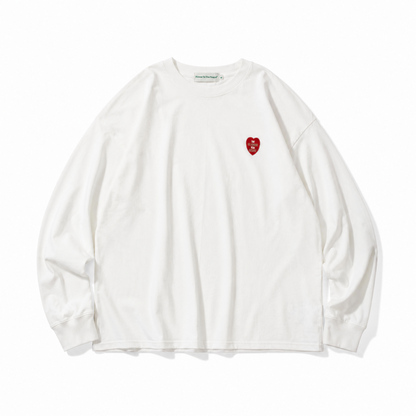 ハート CAT ロンT WHITE