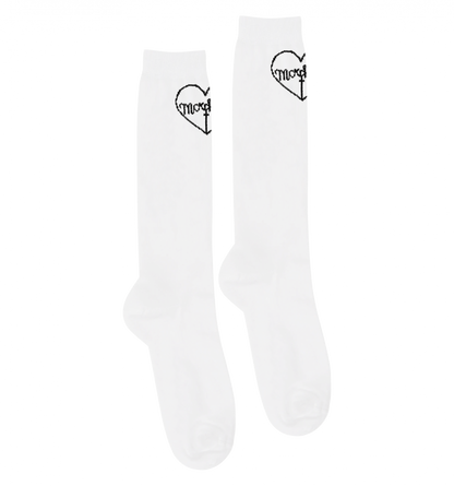 MORPH8NE ロゴ ハイソックス SAMPLE WHITE