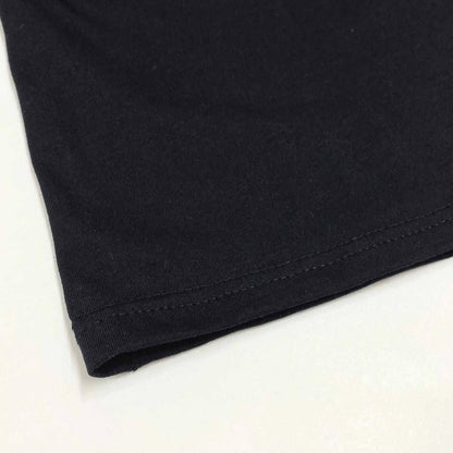 サイドダブルライン レース付き バレエコア ロンT BLACK